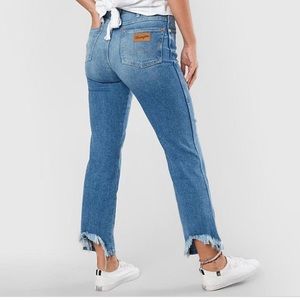 Wrangler high rise ankle straight Jean